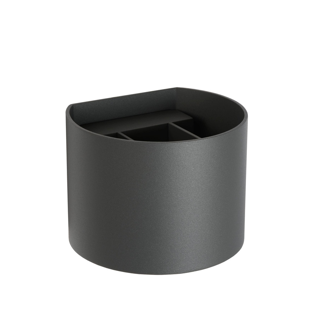 Lucide Afgeronde wandspotXio 2700K grijs - 09218/04/36